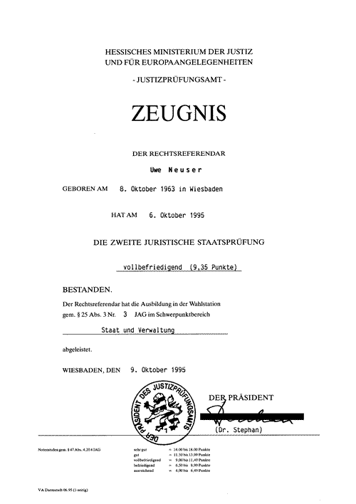 Zeugnis